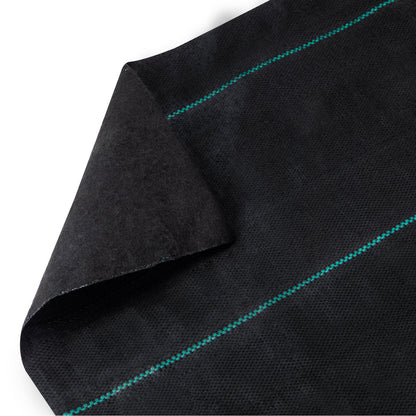 Weed Barrier Landscape Fabric, 5 x 250 Feet, 5 Oz Premium Woven Ground Cover Heavy Duty PP Material and Easy Installation, Single Layer for Outdoor Garden, Lawn, Driveway, Black