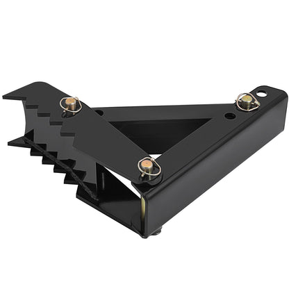 18\" Backhoe Bucket Thumb, 1/2\" Tooth Thickness Heavy Duty Excavator Thumb, Black Steel Welded Thumb Attachment with 12mm Bolt-On Design Adjustable Mechanical Thumb for Excavator/Backhoe