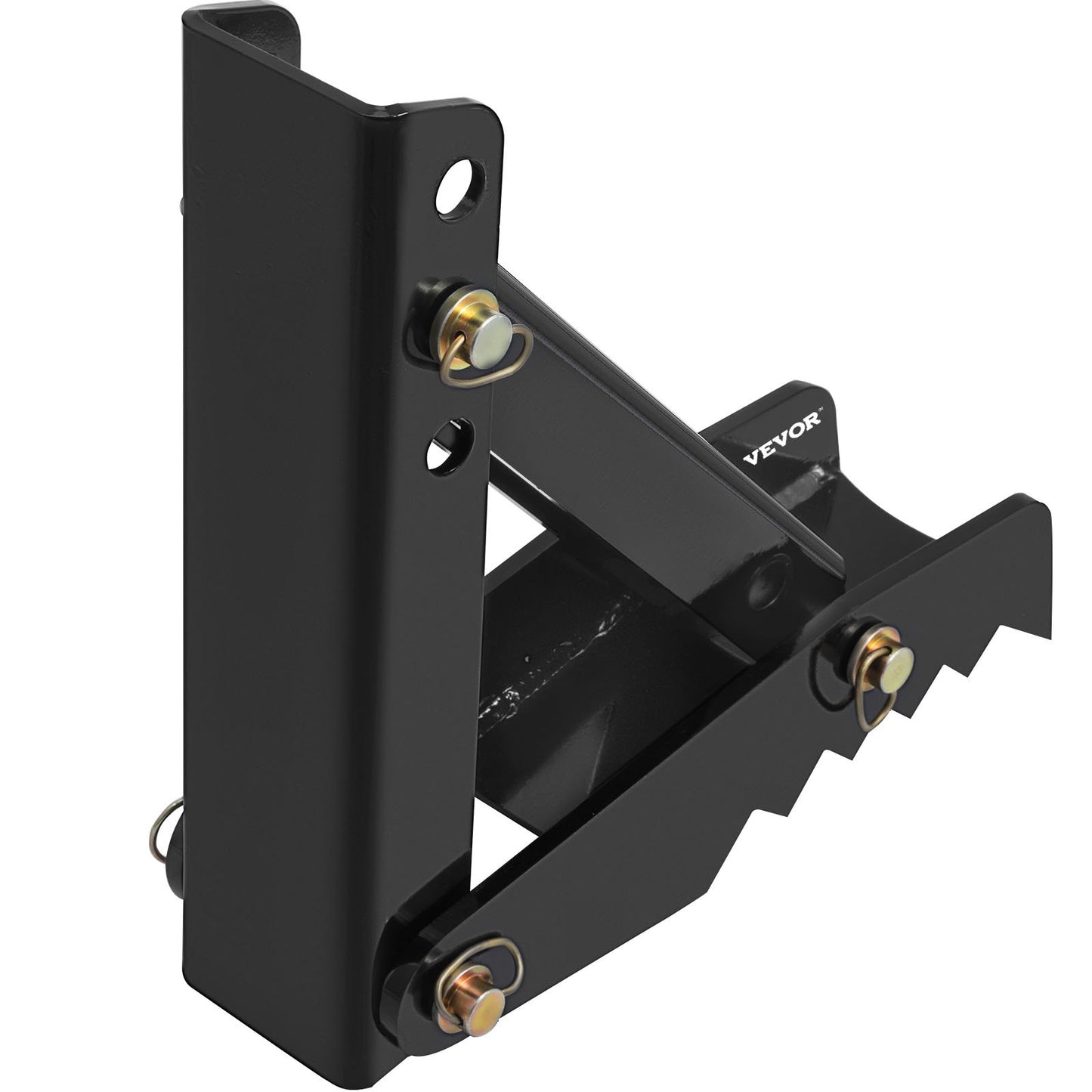 18\" Backhoe Bucket Thumb, 1/2\" Tooth Thickness Heavy Duty Excavator Thumb, Black Steel Welded Thumb Attachment with 12mm Bolt-On Design Adjustable Mechanical Thumb for Excavator/Backhoe