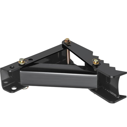 18\" Backhoe Bucket Thumb, 1/2\" Tooth Thickness Heavy Duty Excavator Thumb, Black Steel Welded Thumb Attachment with 12mm Bolt-On Design Adjustable Mechanical Thumb for Excavator/Backhoe