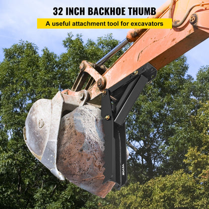 Welding of thumb attachments for excavator 32