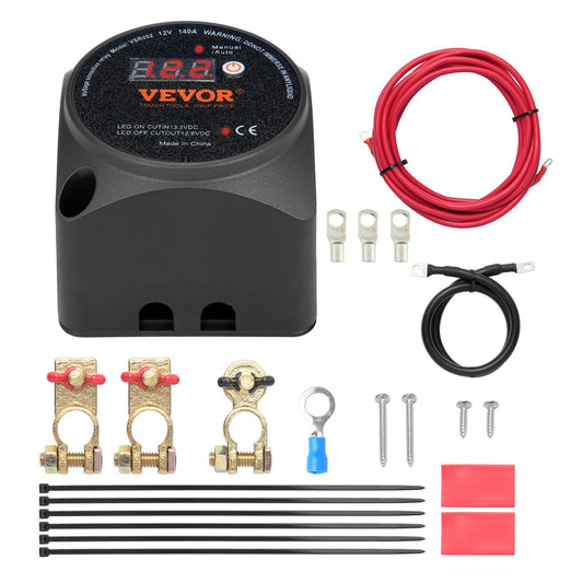 Split Charge Relay Kit Voltage Sense Relay 12V 140A Dubbel batteriisolator