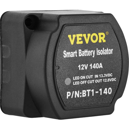 Split Charge Relay Kit, 2mtr 12V, Automatisk Dual Battery Isolator Kit med 140AMP Voltage Sense Relay VSR, kompatibel med RV Marine Car Vehicle Lastbil Husvagn Husbil Yacht ATV UTV Båtar Verkstad