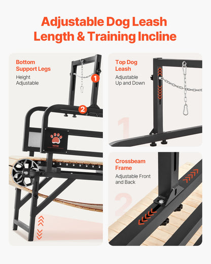 Dog treadmill for large dogs up to 220 lbs indoor running machine for pets