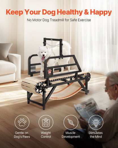 Dog treadmill for medium dogs up to 220 lbs indoor running machine for pets
