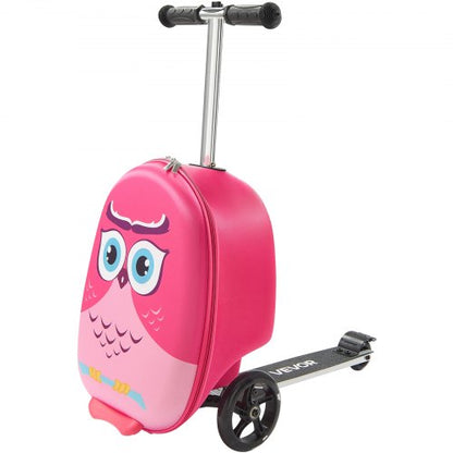 Kinderreisetasche mit Rollgepäck, 20 Zoll, Roller und Flash-Räder, rosa
