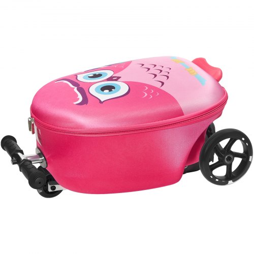Kinderreisetasche mit Rollgepäck, 20 Zoll, Roller und Flash-Räder, rosa