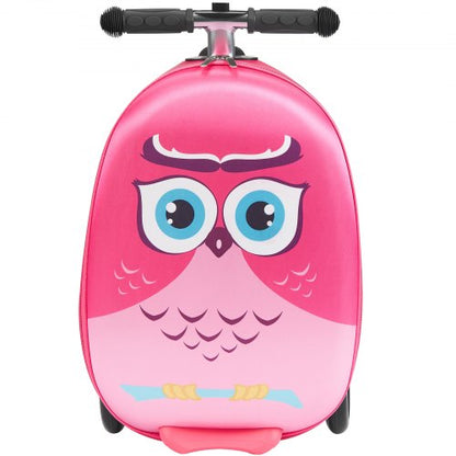 Kinderreisetasche mit Rollgepäck, 20 Zoll, Roller und Flash-Räder, rosa
