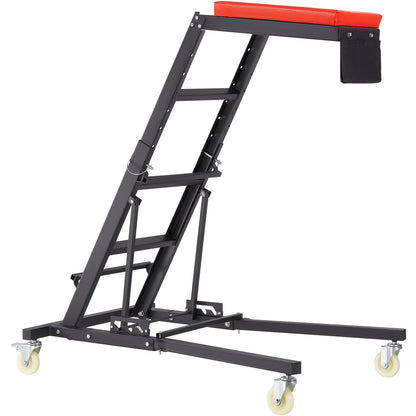 Automotive Top Creeper, Engine Creeper 42,5"-64,8", 400 LBS Kapacitet High Top Creeper, 4 svängbara hjul, vadderat däck, hopfällbar kryp för hemverkstad, verkstadsreparationsunderhåll