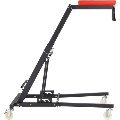 Automotive Top Creeper, Engine Creeper 42,5"-64,8", 400 LBS Kapacitet High Top Creeper, 4 svängbara hjul, vadderat däck, hopfällbar kryp för hemverkstad, verkstadsreparationsunderhåll