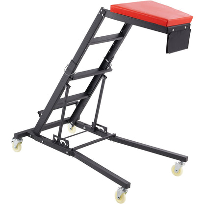 Automotive Top Creeper, Engine Creeper 42,5"-64,8", 400 LBS Kapacitet High Top Creeper, 4 svängbara hjul, vadderat däck, hopfällbar kryp för hemverkstad, verkstadsreparationsunderhåll
