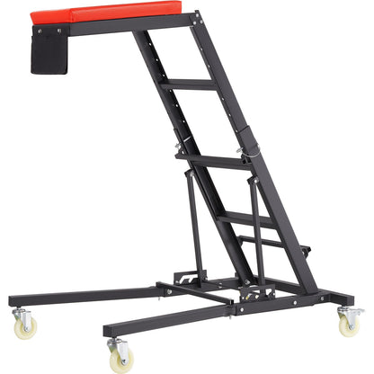 Automotive Top Creeper, Engine Creeper 42,5"-64,8", 400 LBS Kapacitet High Top Creeper, 4 svängbara hjul, vadderat däck, hopfällbar kryp för hemverkstad, verkstadsreparationsunderhåll