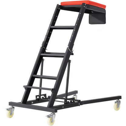 Automotive Top Creeper, Engine Creeper 42,5"-64,8", 400 LBS Kapacitet High Top Creeper, 4 svängbara hjul, vadderat däck, hopfällbar kryp för hemverkstad, verkstadsreparationsunderhåll