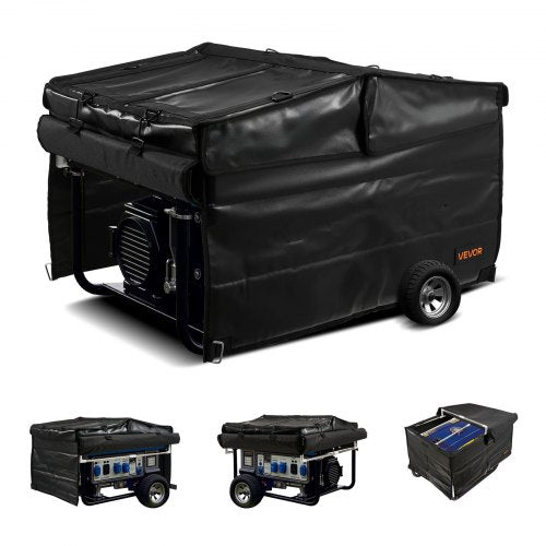 Generatorskydd Universellt Vattentätt Skydd 420D För 3500-12000W 34x24x21in
