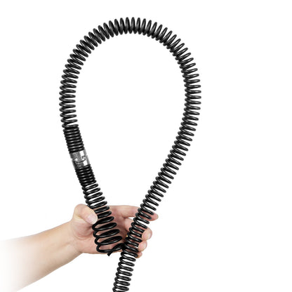 Sectional Drain Cleaning Cable 60 FTx1-1/5In &amp; 6 Cutters for 2"-7.9" Pipes