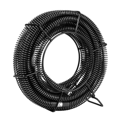 Sectional Drain Cleaning Cable 45FTx7/8In &amp; 6 Cutters for 0.8"-5.9" Pipe