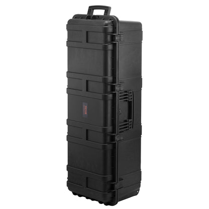5.5 Cu.ft Weatherproof Hard Case with 3 Handles, Large Capacity, Black