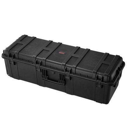 5.5 Cu.ft Weatherproof Hard Case with 3 Handles, Large Capacity, Black