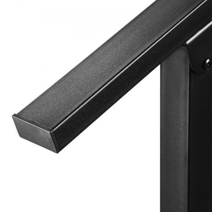 Outdoor Handrail for 2-3 Step Stairs Black Square Tube Easy Installation | EU