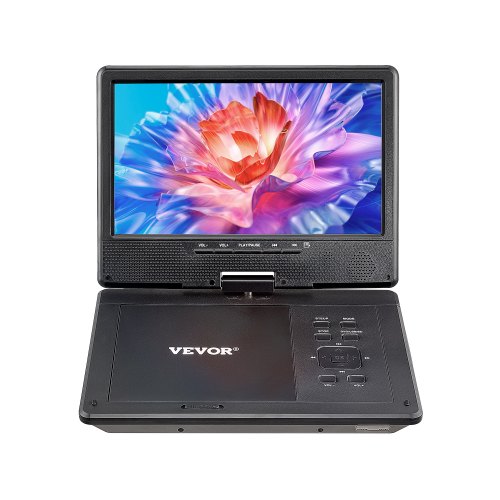 Tragbarer DVD-Player, 228 mm schwenkbarer Bildschirm, 4 Stunden integrierter Akku