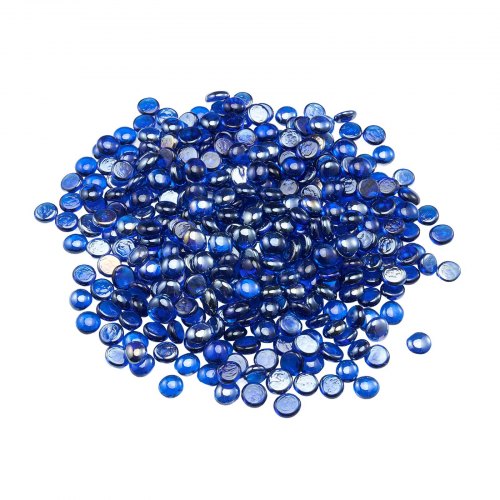 4.5 kg fire glass 1.8 mm glass stones for fireplace, cobalt blue | EU
