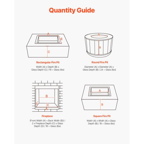 10 LBS Fire Glass 1/2-Inch Fire Glass Stones for Fire Pit Table Black | EU