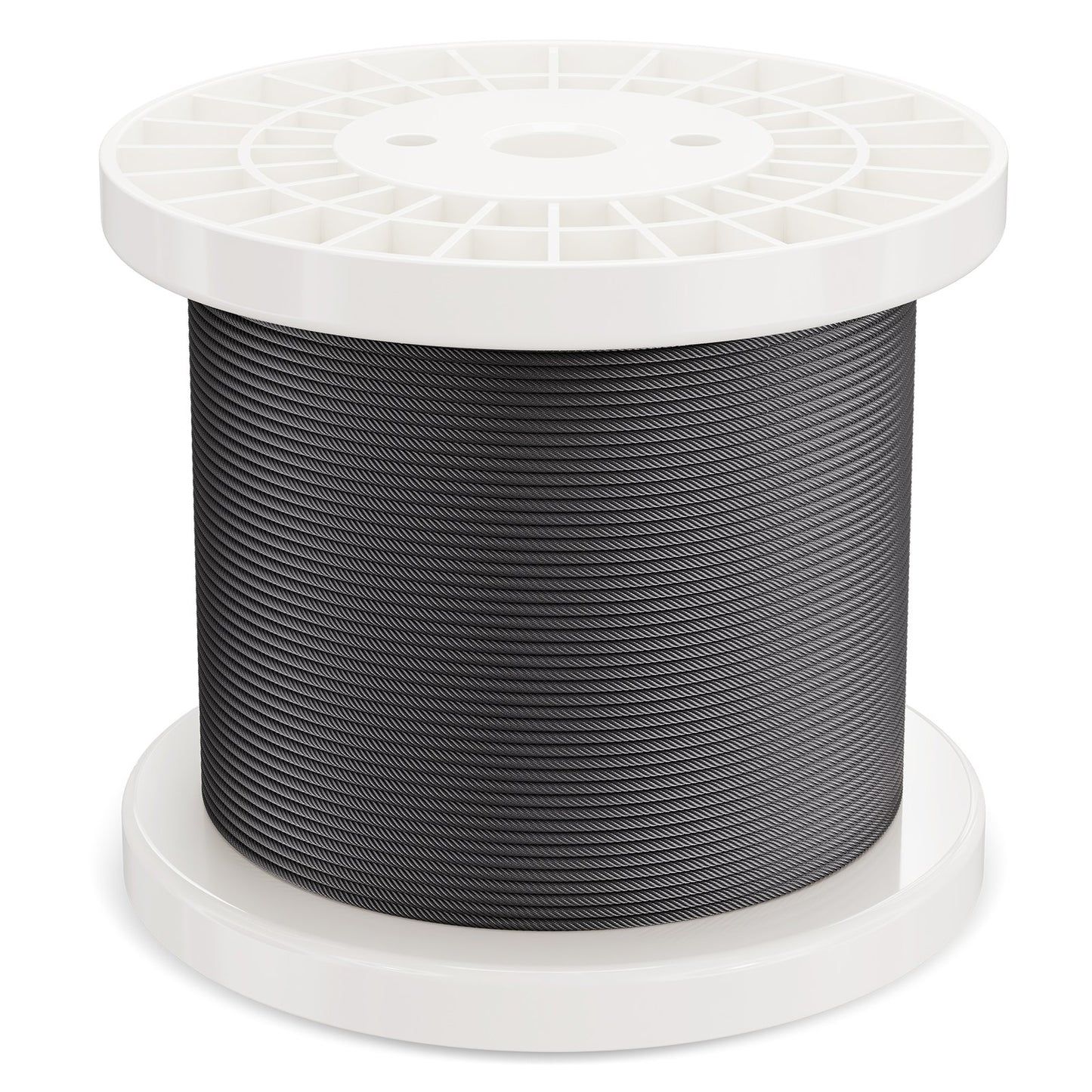 T316 kabel av rostfritt stål 1/8" 7x7 stålvajer 500 fot kabelräcke