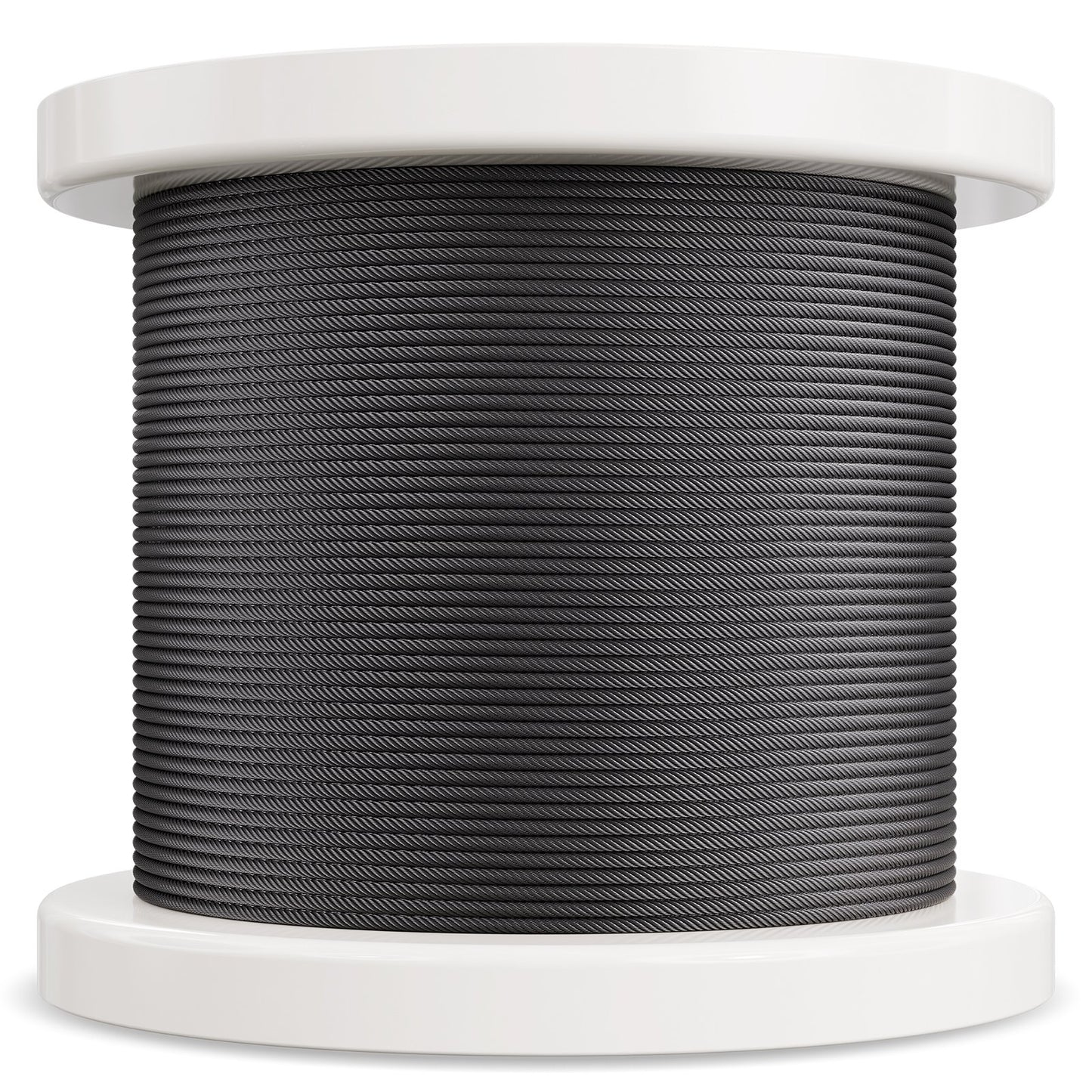 T316 kabel av rostfritt stål 1/8" 7x7 stålvajer 500 fot kabelräcke