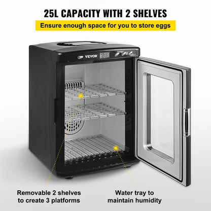 Vevor 25L Reptile Herp Nursery Egg Incubator Snapping Turtle Breeding Hatch