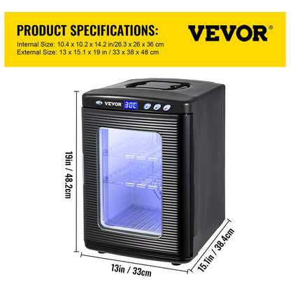 Vevor 25L Reptile Herp Nursery Egg Incubator Snapping Turtle Breeding Hatch