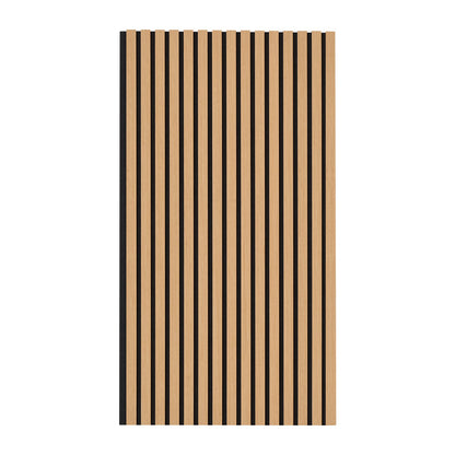 Trälameller akustikpaneler 23,6 x 47,2 tum för modern väggdekor ljus ek