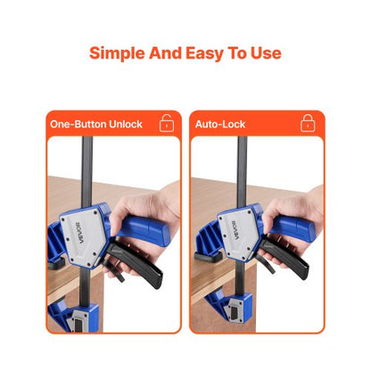 Träklämmor 2-pack 60,96 cm Enhandsklämma/Spridare 154 kg