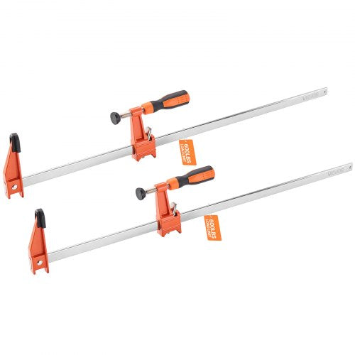Träklämmor 2-pack 61 cm öppningsbar låsbar F-klämma gjutjärn