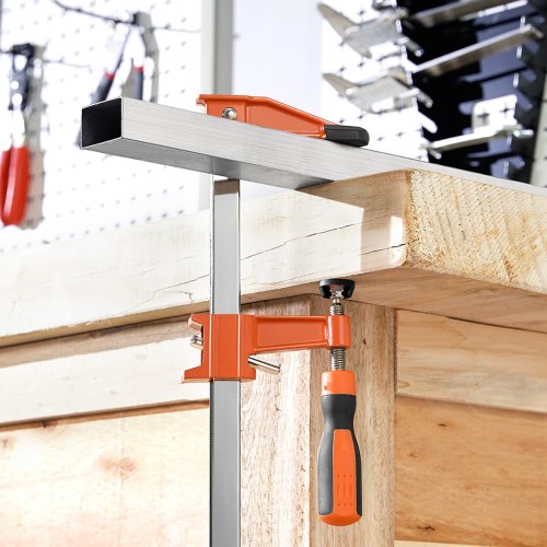 Träklämmor 2-pack 61 cm öppningsbar låsbar F-klämma gjutjärn