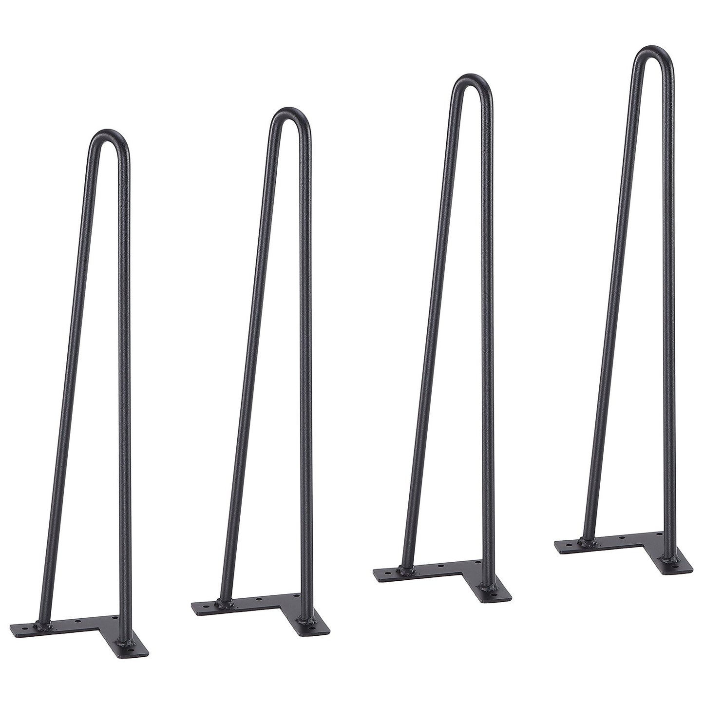 482.6MM Hairpin Furniture Legs, DIY Metal Projects for Nightstands, Coffee Tables, Desks, 226.8kg Load Capacity with Rubber Floor Protectors, Heavy Duty Metal, Sturdy Modern Table Legs, 4 Pcs.