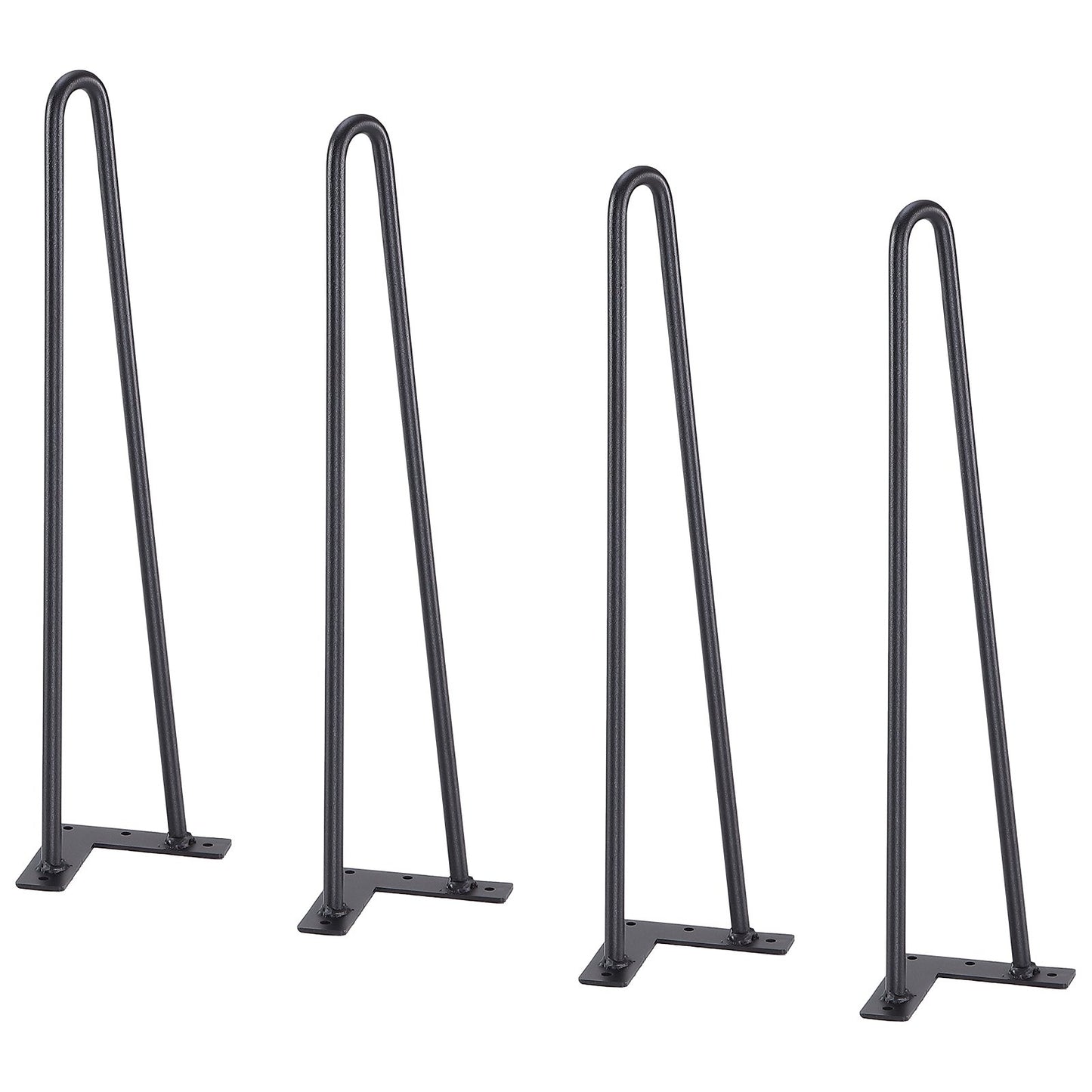 482.6MM Hairpin Furniture Legs, DIY Metal Projects for Nightstands, Coffee Tables, Desks, 226.8kg Load Capacity with Rubber Floor Protectors, Heavy Duty Metal, Sturdy Modern Table Legs, 4 Pcs.