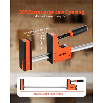Träklämmor 2-pack 91,4 cm Parallellklämma Set Jämnt Tryck