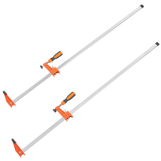 Stångklämmor för träbearbetning, 2-pack 36" klämma/spridare, snabbbytesklämma F-klämma med 600 lbs belastningsgräns, 2,5" halsdjup, gjutjärn och kolstål, träklämmor för träbearbetning av metallbearbetning