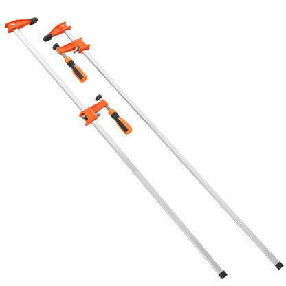 Stångklämmor för träbearbetning, 2-pack 36" klämma/spridare, snabbbytesklämma F-klämma med 600 lbs belastningsgräns, 2,5" halsdjup, gjutjärn och kolstål, träklämmor för träbearbetning av metallbearbetning