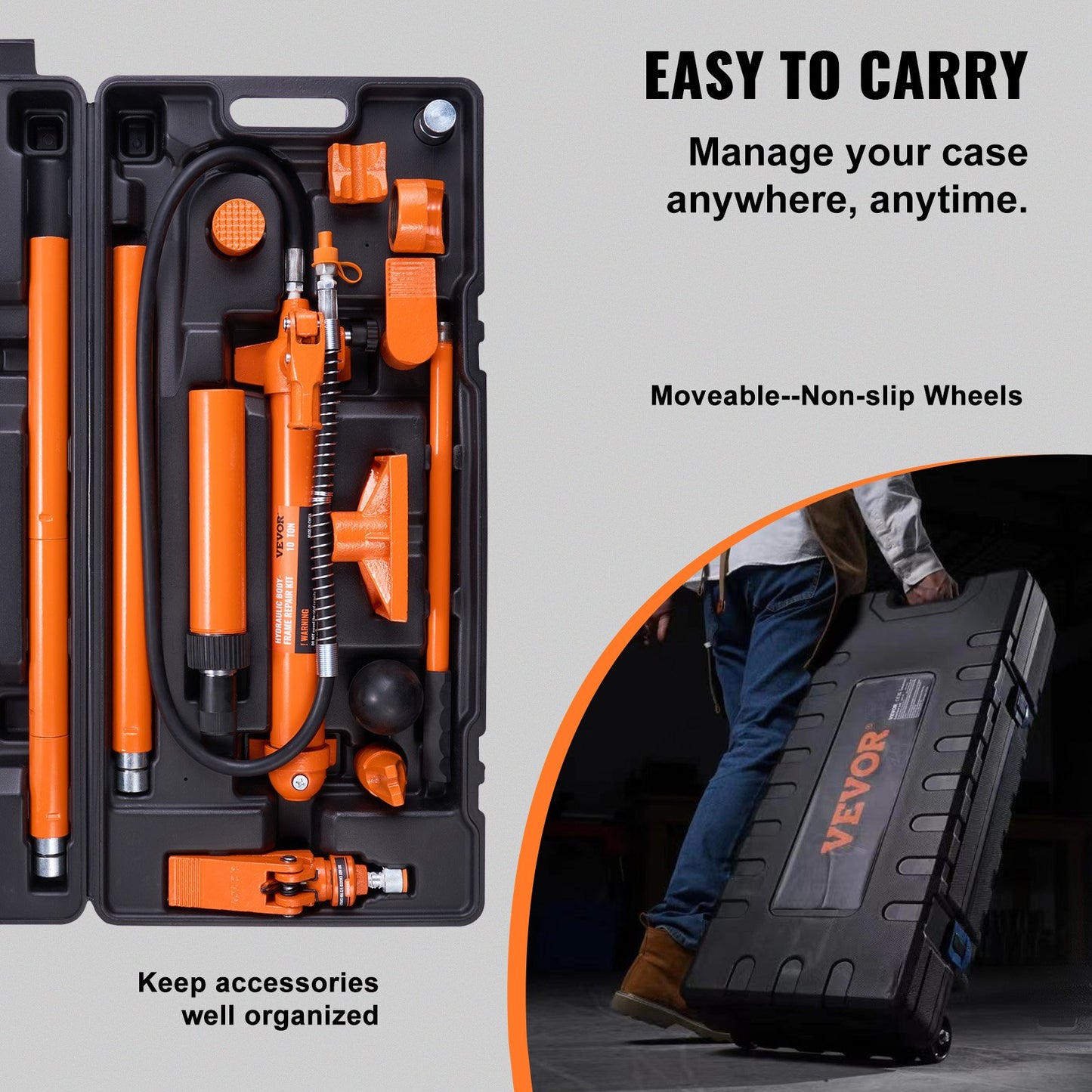 10 ton hydraulic jack air pump lift frame body frame Porta power repair kits