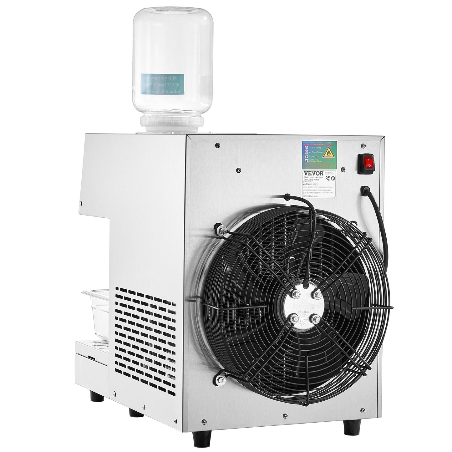 Commercial Snowflake Ice Cream Machine 507LBS/24H Stainless Steel For Ice Cream