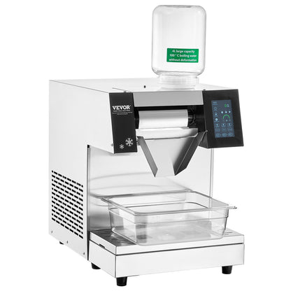 Commercial Snowflake Ice Cream Machine 573LBS/24H Stainless Steel For Ice Cream