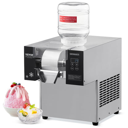 Commercial Snowflake Ice Cream Machine 176LBS/24H Stainless Steel For Ice Cream