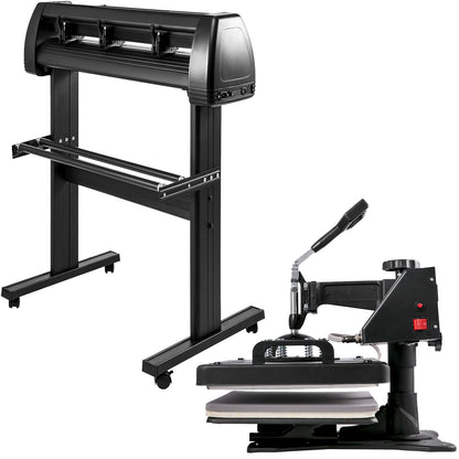 5-in-1-Wärmepresse-Transfermaschine, 30,5 x 38,1 cm, mit 86,4 cm Vinyl-Schneideplotter-Maschinen-Kit, Kunsthandwerksdrucker, Sublimation (86,4 cm/870 mm), Begrenzung (86,4 cm/870 mm)