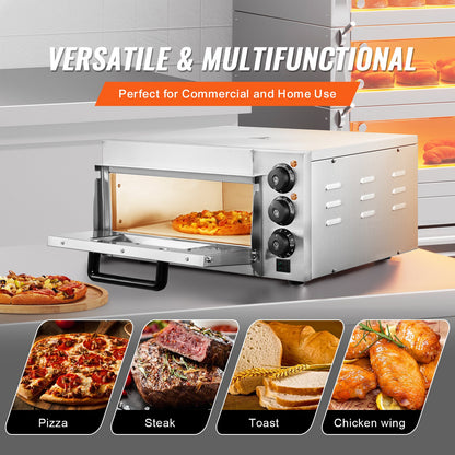 Kommersiell pizzaugn Elektrisk pizzaugn för 14" pizza inomhus