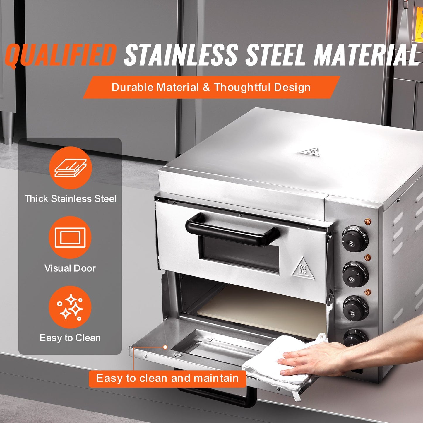 Commercial Pizza Oven Electric Pizza Oven for 14" Pizza Indoor