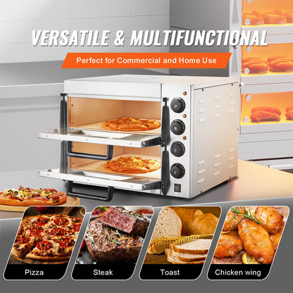 Kommersiell pizzaugn Elektrisk pizzaugn för 16" pizza inomhus