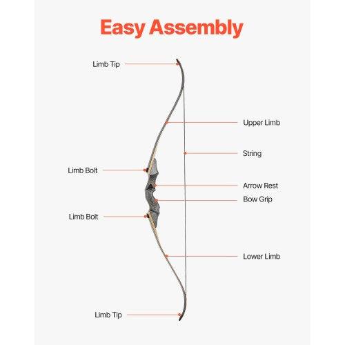60 Inch Takedown Recurve Bow Wooden Bow Arrows Kit Hunting Practice 18kg