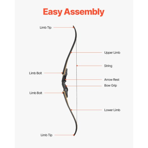 60 Inch Takedown Recurve Bow Wooden Bow Arrows Kit Hunting Practice 50 lbs