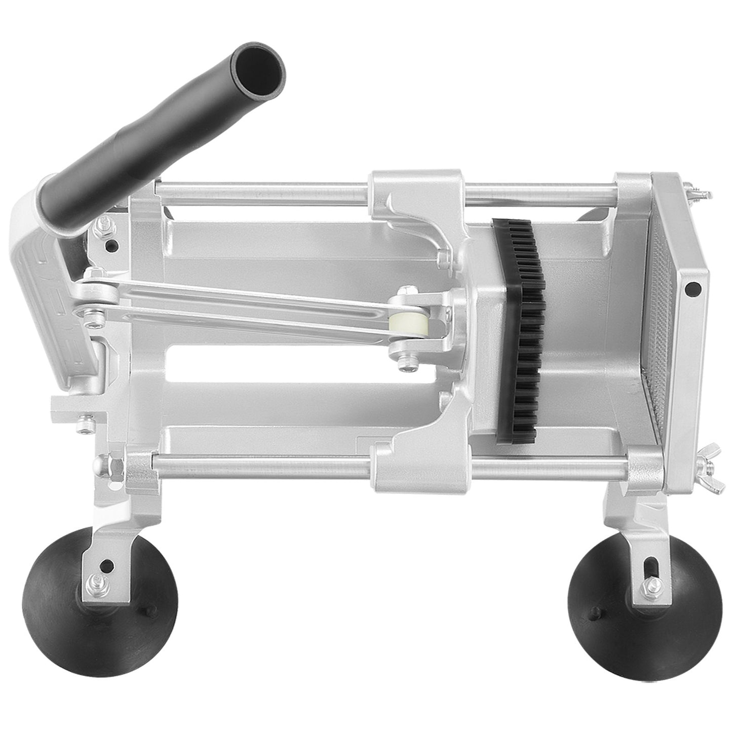 Kommersiell grönsaksskärare, 1/4 tums fruktskärare, grönsaksskärare i rostfritt stål och aluminiumlegering, manuell skärmaskin med halkfria fötter, för rädisor, lök, potatis, citroner